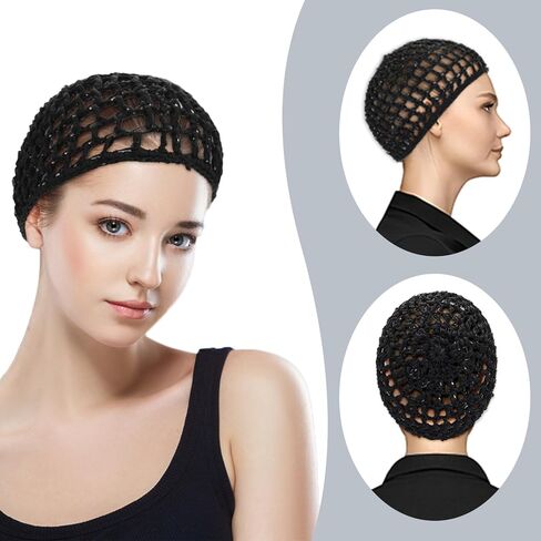سيبا شبكة الكروشيه الشعر صافي 2 جهاز كمبيوتر شخصى رايون متماسكة سنود قبعة سميكة قصيرة hairnet دش قبعات لينة النوم قبعة طويلة قصيرة تجعيد الشعر غطاء الرأس غطاء الملحقات زخرفة الأغطية السوداء in Kuwait