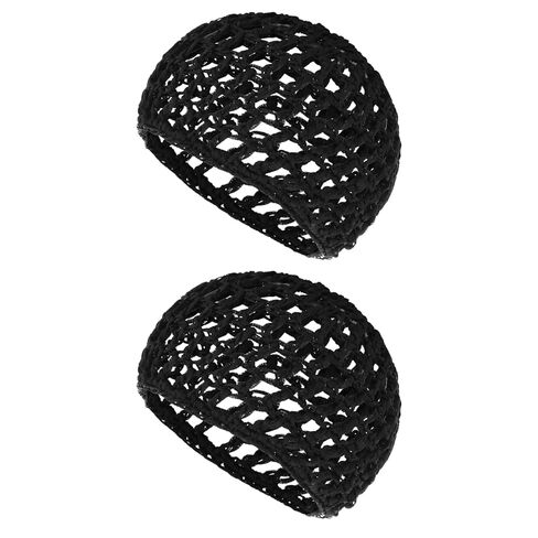 سيبا شبكة الكروشيه الشعر صافي 2 جهاز كمبيوتر شخصى رايون متماسكة سنود قبعة سميكة قصيرة hairnet دش قبعات لينة النوم قبعة طويلة قصيرة تجعيد الشعر غطاء الرأس غطاء الملحقات زخرفة الأغطية السوداء in Kuwait