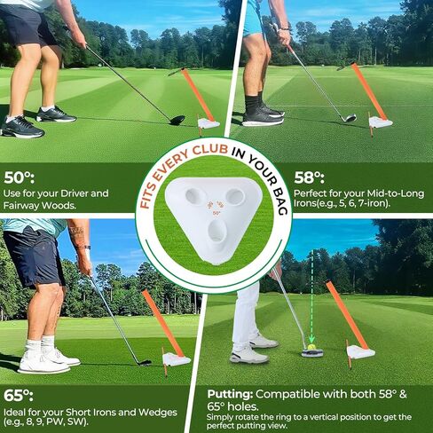 Visual Lock Golf Training Aid – Instant Head Stability & Swing Plane Trainer – Master Swing Path, Fix Swaying, and Correct Slices for Driver & Irons in Kuwait
