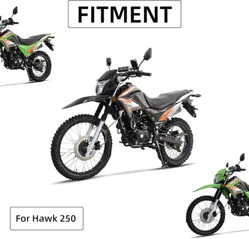 Tail Light for Hawk 250,LED Dirt Bike Taillight Wick for Hawk250 in Kuwait