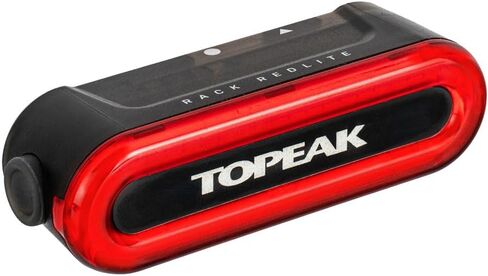 Topeak Rack RedLite 60 - ضوء دراجة خلفي مثبت على حامل مع مستشعر فرامل، تشغيل/إيقاف تلقائي، COB LED، قابل لإعادة الشحن عبر USB-C، مقاوم للماء IPX6، 60 لومن، حامل مغناطيسي، متوافق مع سلسلة TetraRack (TMS120) in Kuwait