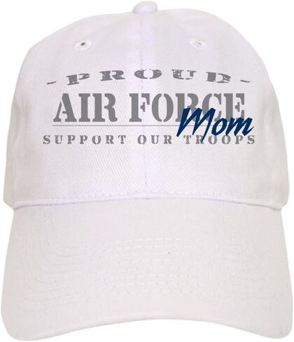 قبعة CafePress Proud Air Force Mom (أزرق) قبعة بيسبول قابلة للتعديل in Kuwait