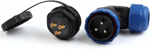 SP28 Connector 90 Degree Elbow Rear nut 2-26 pin Male and Female Plug Socket Welding(SPW28-7L) in Saudi Arabia