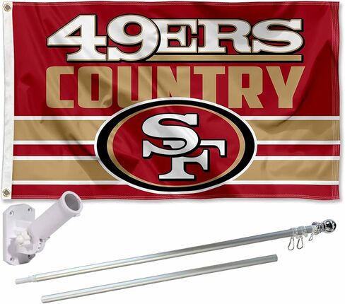 مجموعة حامل وعمود علم الدولة سان فرانسيسكو 49ers in Kuwait