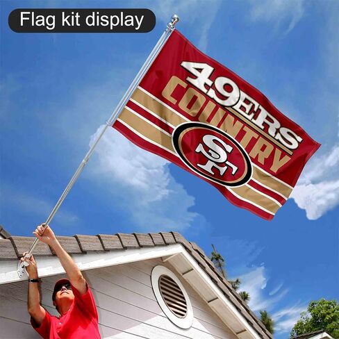 مجموعة حامل وعمود علم الدولة سان فرانسيسكو 49ers in Kuwait