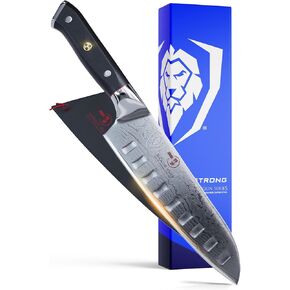 Dalstrong Santoku Knife - 7 inch - Shogun Series - Damascus - Japanese AUS-10V Super Steel 67 Layers - Black G10 Handle - Vegetable Knife - Vacuum Treated - Kitchen Knife - Sheath Included in Kuwait