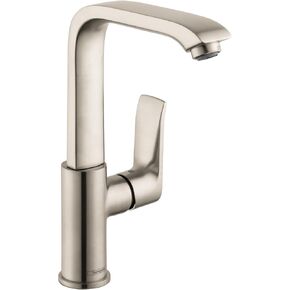 hansgrohe Metris Modern Upgrade Easy Install 1 1-Hole Bathroom Sink Faucet in Brushed Nickel, 31087821 in Saudi Arabia