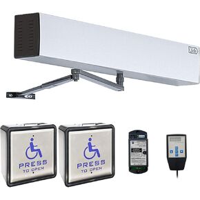 Olideauto Automatic Commercial Door Opener,Electric Garage Door with Touchless Wireless Square 4.5'' Handicap Push Buttons Wave Sensor to Open Olide-512N in Saudi Arabia