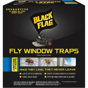 Black Flag Fly Stick, Trap Houseflies and Flying Insects, Pack of 6 in Saudi Arabia