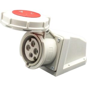 Connector Industrial Plug Docking Male and Female 3-core 4-core 5-Hole Waterproof IP67 Aviation Socket 16A/32A(5-core32Asurface-mountedsocket) in Kuwait