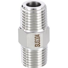 METALLIXITY 1 قطعة M16-1.5 ذكر x M16-1.5 ذكر الموضوع 304 سداسية من الفولاذ المقاوم للصدأ الحلمات تمديد محول لحوض صنبور/دش in Kuwait