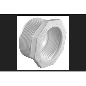 Charlotte Pipe Schedule 40 2 in. MPT x 1 in. Dia. FPT PVC Reducing Bushing in Kuwait