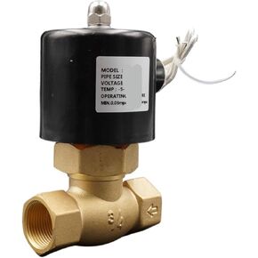 1PCS Solenoid Valve, 1/2" 3/4" 1" Water Valve, Normally Closed, DC24V AC220V high Temperature, Suitable for steam, Liquid or Gas(3/4",AC220V) in Kuwait