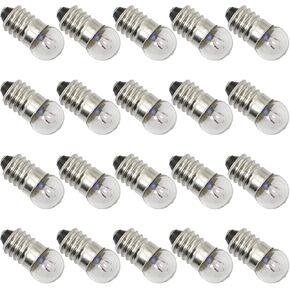 Mini Screw Base Light Bulbs SQXBK 20PCS E10 2.5V 0.3A DC Warm White Miniature Screw Base Light Bulbs for Home Experiment Circuit Electrical Test Accessories in Kuwait