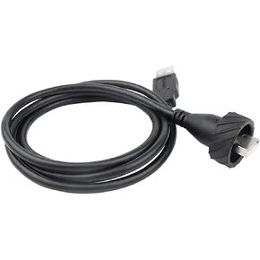 LU20 M20 موصل حربة USB صناعي أنثى إلى ذكر مقبس تثبيت لوحة USB3.0 لكاميرا الكمبيوتر لنقل البيانات بسرعة (أسود، صامولة بلاستيكية) in Kuwait
