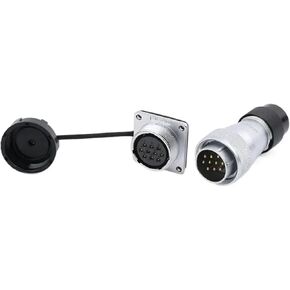 WS24 TD + Z 2 3 4 9 10 12 19 دبوس M24 موصل مقاوم للمياه مقبس السيارات الشمسية لحام سلك محطة محول IP65 (مجموعة دبابيس 12B) in Kuwait