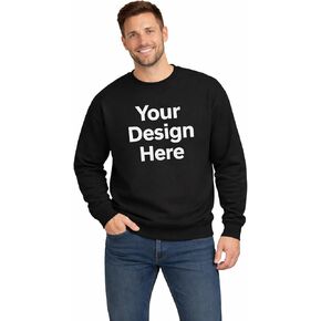 BILLIONHATS Custom Crewneck Sweatshirt for Men & Women Personalized Sweatshirts with Photo, Logo or Text Printed Front & Back in Saudi Arabia
