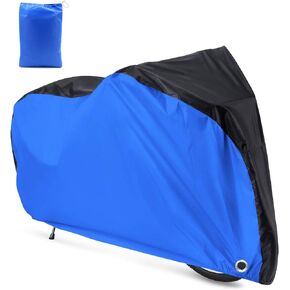 190T Bicycle Cover Roctee Waterproof Dust Resistant Anti-UV Mountain Road Bike Cover Cycle Cover with Storage Bag, 78.7''(L) * 27.6''(W) * 43.3''(H) for XL Size, Portable & Durable(Black & Blue) in Saudi Arabia