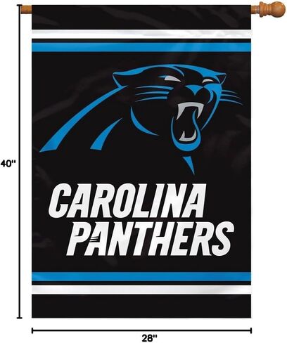 Carolina Panthers 2-Sided 28 X 40 House Banner - NFL in Kuwait