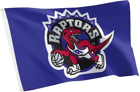 علم صبار الصحراء تورونتو رابتورز NBA 100% بوليستر للاستخدام الداخلي والخارجي 3x5 أقدام أعلام فريق الرابطة الوطنية لكرة السلة (علم عتيق) in Kuwait