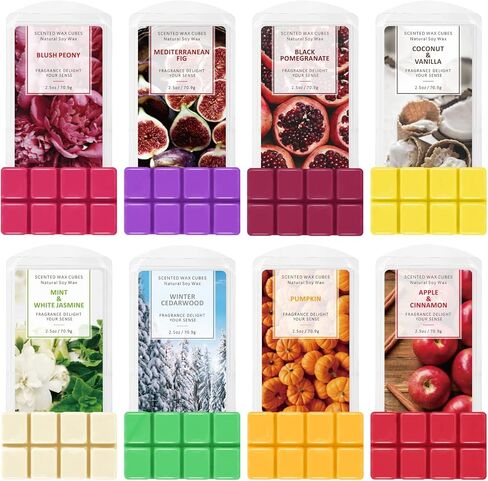 ذوبان الشمع Scentorini ، مكعبات الشمع ، جوز الهند الشمع ، ذوبان الشمع ، يذوب الشمع المعطرة من أجل تدفئة الشمع ، 2 × 2.5 أوقية in Saudi Arabia