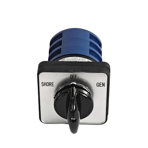 مفتاح نقل دوار يدوي ثلاثي الطور يناسب منزل شاحنة قارب RV - Shore-Off-Gen 3 أوضاع 120/240 فولت 30 أمبير تيار متردد، 12 محطة طرفية in Kuwait