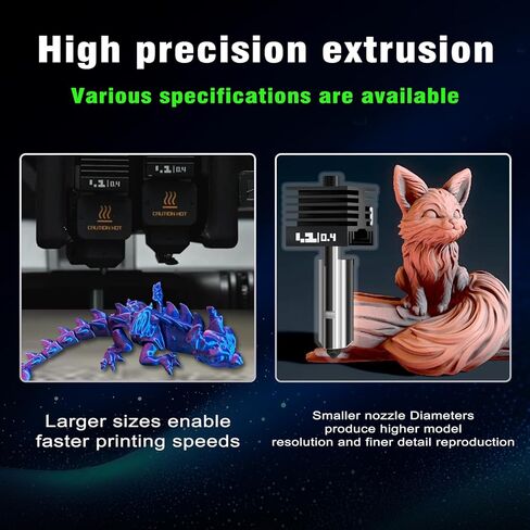 قطعتان 0.4 مم من الخيزران H2/P2S Hotend Kit لطابعة Bambu Lab P2S H2S H2C H2D ثلاثية الأبعاد، جميع المعادن 500 درجة مئوية استبدال رأس الطباعة الساخنة مع فوهة فولاذية صلبة، كتلة سخان، أجزاء طابعة ثلاثية الأبعاد من سلسلة H2 in Kuwait