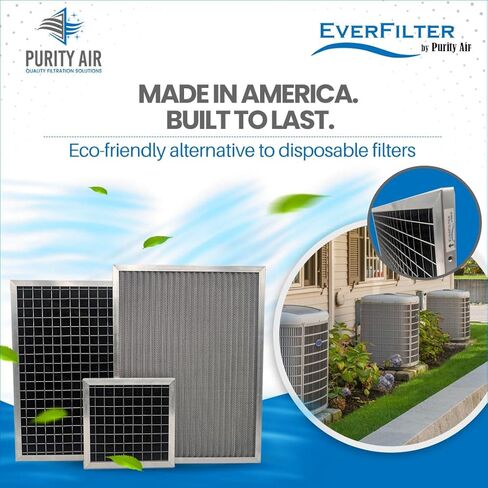 16 3/8x21 1/2x1 Electro-static Air Filter (1-Ct) AC Furnace Filter, Reusable & Washable 4-Stage Electrostatic Filter for Residential and Commerical HVAC (Actual Size: 16.38 x 21.5 x 0.75") in Kuwait