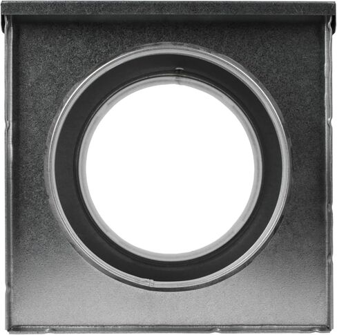 Repa Market 6" Duct Air Filter Box – Galvanized Steel Inline Dryer Filter Housing for Round Duct - EPDM Rubber Gaskets – Easily Serviceable Lint Trap – Intake Ventilation, Home Improvement in Kuwait
