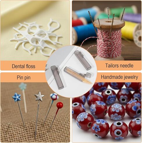 6Pcs Pocket Toothpick Holder, Portable Tooth Pick Holder, Pocket Clear Gray Toothpick Dispenser for Travel, Outdoor Camping Sticks Mini Safety Pins in Kuwait