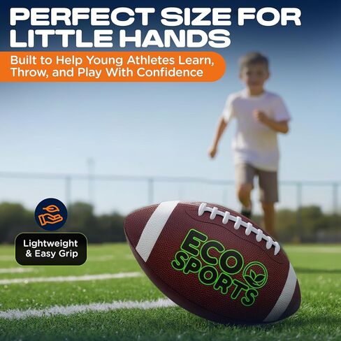 كرة القدم Eco Sports Pee Wee، مقاس 5، مادة TPU خالية من الجلد، خالية من مادة BPA وغير سامة، أفضل للأطفال والمدارس كرات القدم المبتذلة والمقبضة in Kuwait
