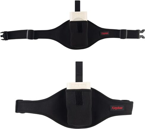 Mic Belt for Fitness Instructors - Black Neoprene Portable Mic Holder, Waterproof & Adjustable Length Microphone Waist Belt in Kuwait