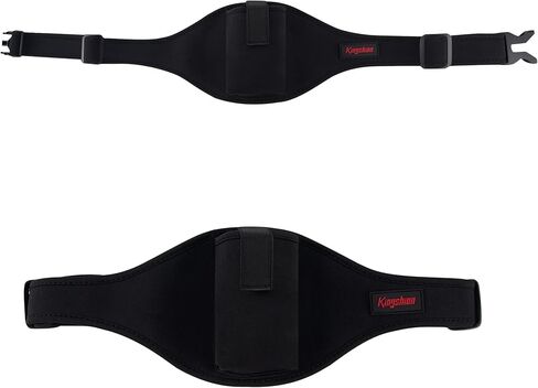 Mic Belt for Fitness Instructors - Black Neoprene Portable Mic Holder, Waterproof & Adjustable Length Microphone Waist Belt in Kuwait