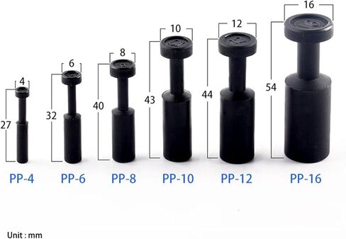 5PCS /Lot Pneumatic Blanking Pipe End Cup Plugs Air Hose Tube Push Fit Connector PlasticPp 4/6/8/10/12mm(8mm-5pcs) in Saudi Arabia