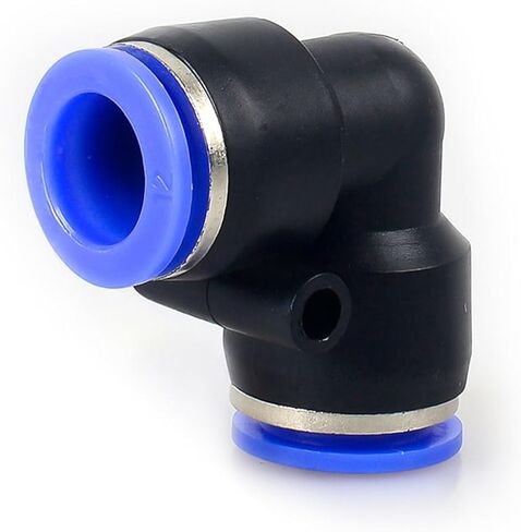 PV Degree Elbow Pneumatic Quick Fitting Plastic 4mm 6mm 8mm 10mm Air Parts Pipe Push In Water Quick Connector Slip Lock 2 Way(PV-10mm) in Kuwait