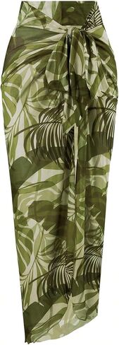 MakeMeChic Women's One Piece Swimsuit with Cover Up Skirt Ruched Textured Tummy Control Beach Bathing Suit in Saudi Arabia