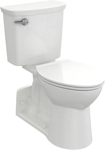 American Standard 209AA137.020 Yorkville VorMax مرحاض طويل بارتفاع يمين مع رافعة رحلة باليد اليسرى، أبيض in Kuwait