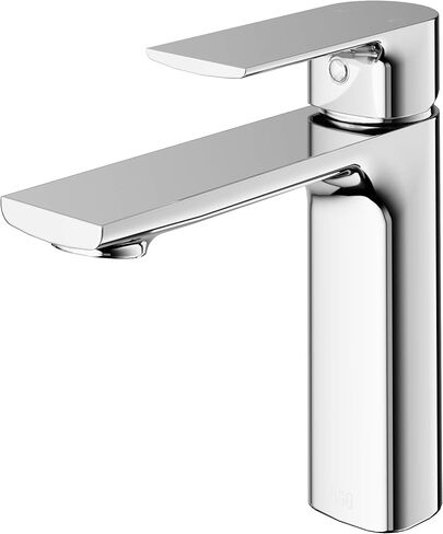 VIGO Davidson Single Handle Single-Hole Bathroom Faucet in Brushed Nickel VG01043BN in Kuwait