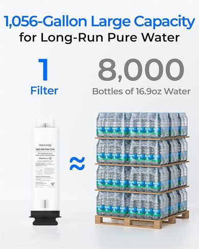 فلتر Waterdrop G5P700A-Pro-CF، بديل لنظام التناضح العكسي Waterdrop G5P700A-Pro Undersink، عمر 6 أشهر in Kuwait