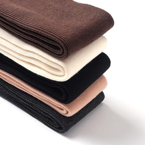 5 Pairs Women's Winter Snow Socks Cotton Fleece Crew Socks Thicken Cozy Calf-Socks Black in Kuwait