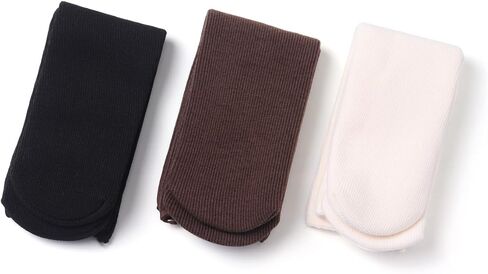 5 Pairs Women's Winter Snow Socks Cotton Fleece Crew Socks Thicken Cozy Calf-Socks Black in Kuwait