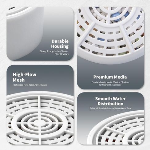 Replacement Filter Cartridge Compatible with Crystal Quest Filter System, Water Filter Refill for Bathtub Faucet, Reduces Chlorine and Sediments (2 Packs) in Saudi Arabia