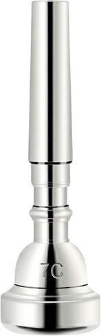 7C Trumpet Mouthpiece Silver Plated for Student Beginners with Cleaning Cloth and Mouthpiece Brush Replacement Mouthpieces Trumpet Accessories in Saudi Arabia