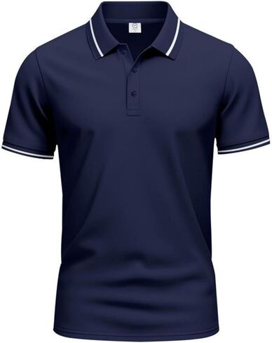 Shirts for Men Short Sleeve Casual Loose Button Down Golf Shirts Summer Fashion Workout Tee Tops Trendy Clothes in Saudi Arabia