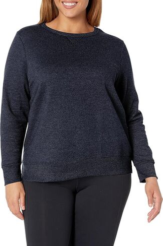 JUST MY SIZE Women's Plus Size Sweatshirt, Ecosmart Fleece Pullover With V-notch in Kuwait
