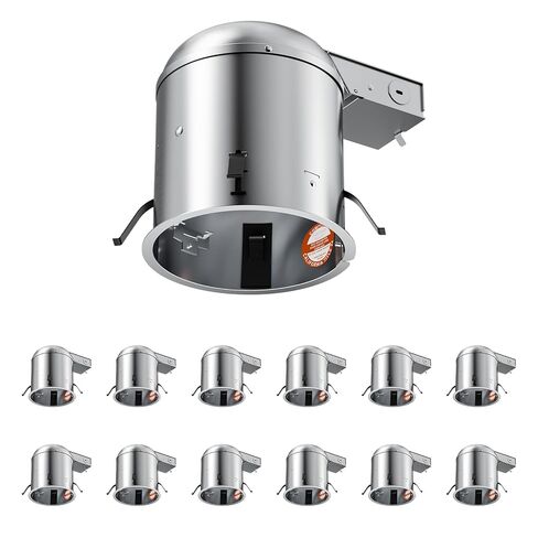 6 Inch Recessed Lighting Housing Remodel,Can Light Housing,IC Rated & Air Tight,E26 Connector,ETL Listed in Saudi Arabia