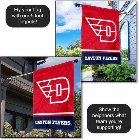 راية علم المنزل بشعار Dayton Flyers Wordmark in Kuwait