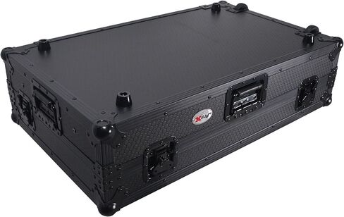حافظة طيران ProX XS-RANESYSONEWLTBLLED لجهاز تحكم DJ واحد لنظام RANE، رف كمبيوتر محمول منزلق، مساحة حامل 1U، عجلات، ضوء رف LED، حافظة طريق ATA-300، قرص العسل الرقمي باللون الأسود in Kuwait