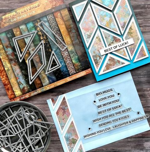 Alinacutle 2PC Bag Topper Dies Metal Cutting Die Cut for Scrapbooking Paper Craft Album Handmade Card Template in Saudi Arabia