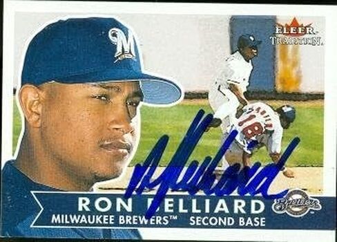 Autograph Warehouse 47684 Ron Belliard Autographed Baseball Card Milwaukee Brewers 2001 Fleer Tradition No .320 in Kuwait